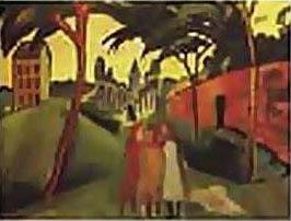 August Macke 1913 Staatsgalerie Moderner Kunst, Munich France oil painting art